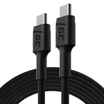 GC PowerStream | 2m USB C - Type C Câble Nylon Chargeur Cable 60W Power Delivery | Charge Rapide Quick Charge 3.0 | pour Samsung Galaxy S21 S20 Ultra S10 S9 S8+ Note 20 10 | Ipad Pro 2020 Macbook Pro