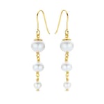 Spirit Icons Confetti Pearl Förgyllt Silver Örhängen Med Sötvattenspärlor S42112