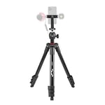 JOBY Compact Light Kit, Smartphone / Camera Tripod with Ball Head, Universal Smartphone Holder, Carrying Bag, for CSC, DSLR, Mirrorless Camera, Smartphone, Colour: Black, 1.5 Kg capacity