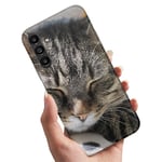 Samsung Galaxy S24 FE - Skal/Mobilskal Sovande Katt