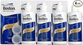 8 x 120ml Boston Simplus Multi Action Contact Lens Solution Bausch & Lomb