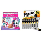 Cool Maker GO GLAM U-nique Nail Salon with Portable Stamper, 5 Design Pods and Dryer + Energizer AAA Batteries, Alkaline Power Triple A Batteries, 24 Pack (Amazon Exclusive)
