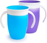 Munchkin Miracle 360 Trainer Cup Purple/Blue 7 oz/207 ml Pack of 2
