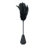 French Maid Feather Tickler and Spanking Crop (Black)