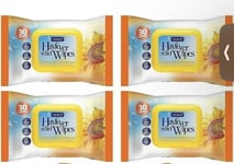 NUAGE HAYFEVER And Allergy Relief Wipes Remove and Traps Pollen (4 x30 Wipes)