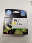 HP 920XL High Yield Yellow Original Ink Cartridge, NEW, BOXED, MARCH 2024 DATED