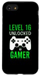 iPhone SE (2020) / 7 / 8 Gamer 16th Birthday Funny - Level 16 Unlocked Gamer Case