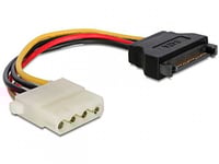 Gembird Cc-Sata-Ps-M, 0,15 M, Sata 15-Kontakt, Molex (4-Pin), Honkontakt, Honkontakt, Rak