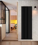 NRG Modern Vertical Flat Panel radiators | Black 1600 x 544 mm Double Column Designer Bathroom Radiator Heater