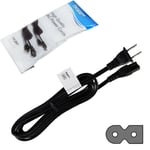 HQRP 10ft AC Power Cord for Sharp Aquos LC-19SB28UT LC-32D7U LC-32E67 TV