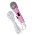 Pink Microphone For Karaoke Machine PA Singing With Cable