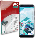atFoliX 3x Screen Protector for Wiko View Go Protective Film clear&flexible
