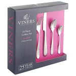 Viners Glamour 24-Piece 18.0 Stainless Steel Cutlery Set in Gift Box (Packaging may vary)