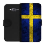 Samsung Galaxy J5 Wallet Case Sverige Flagga