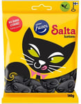 Pose med Fazer Salta Katten - Katteformet Salt Lakris 140 gram