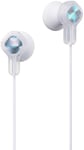 JVC HA-KD1 Kids In-Ear Headphones with Built-In Volume Limiter and Hologram in White