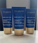 Clarins Multi-Active Nuit Revitalizing Night Cream 15ml x 3 (45ml) normal/combi