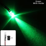 1/20/50 Pcs Emitting Diode 5mm Led Light Pre-wired Green 20pcs With Holder