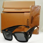 Burberry Sunglasses Oversized Black Large Square Logo B 4312 3001/87