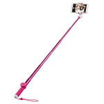 YAYA Selfie Stick 3 In 1 Bluetooth Remote Selfie Stick Foldable Portable SLR Tripod Stand Phone Selfie Stand (Color : Pink-100cm)