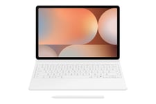 Samsung EF-DX825 - tangentbord och foliefodral (bokomslag) - AI-nyckel - med pekplatta - vit Inmatningsenhet