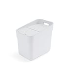 Curver Ready to Collect 100% Recycled 20L Kitchen Accessories Recycling Lift Top Bin White Light Grey Lid
