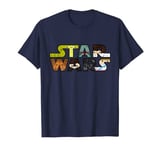 Star Wars Logo Character Close-Up Kawaii Style T-shirt T-Shirt