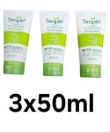 SIMPLE Kind to Skin Moisturising Facial Wash 3x50ml In A PACK