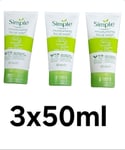 SIMPLE Kind to Skin Moisturising Facial Wash 3x50ml In A PACK 