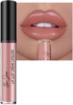 Plumping Lip Gloss,Cream Texture High Shine Lip Gloss,Nude Lip Gloss Lifter Glo