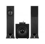 Dynavoice CA802BT &amp; System One H16B med W120 Stereopaket Golvhögta