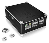 ICY BOX IB-RP Boîtier en Aluminium pour Raspberry Pi 2 et 3 modèles B