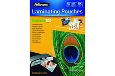 Fellowes Laminating Pouches - 100-pack - 216 x 303 mm - lamineringsfickor