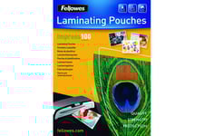 Fellowes Laminating Pouches - 100-pack - 216 x 303 mm - lamineringsfickor