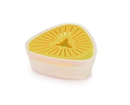 Joseph Joseph Duo presse-agrumes manuel avec couvercle réversible pour un rangement compact, presse-orange et citron, jaune clair