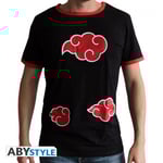 Naruto Shippuden Akatsuki Symbol T-Shirt Black (X-Large)