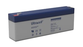 Ultracell Blybatteri 12 V, 2,1 Ah (UL2.4-12) Faston (4.8mm) Blybatteri, VdS