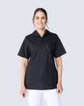 Almedahls Svart Blus med Krage Dam XXXL