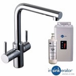 Insinkerator 3n1 Brushed Steaming Hot & Cold Kitchen Sink Kettle Tap & Tank
