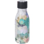 Les Artistes - Bottle Up Design termoflaske 0,28L turkis/hvit pixel