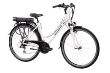 F.lli Schiano E-Ride 28 inch electric bike , bikes for Adults , city bicycle for men / women / ladies with suspension fork, adult hybrid road e-bike with 36V battery , 250W motor and lights