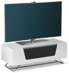 Alphason Chromium White 1000 TV Stand Cabinet Unit for 40 43 47 49 50 Inch TVs