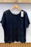 Vivichy Alissa Virkad Topp Dam Black