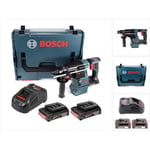 Bosch - gbh 18V-26 Marteau perforateur sans fil 18V 2,6J brushless sds plus + 2x Batteries 2,0Ah + Chargeur + Coffret L-Boxx