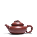 YUXINXIN Big Red Teapot teapot ore Handmade Bamboo Pot Paragraph (Color : Red)