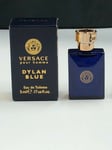 2 X Versace Pour Homme Dylan Blue 5ml Edt Miniature ( Very Rare & Hard To Find )