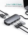 5 in 1 Multiport USB-C Hub Type C To USB 3.0 4K HDMI Adapter For Macbook Pro/Air