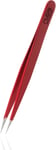 Rubis Pointer Splitting Tweezers for Ingrown Hair and Splinters - Pointed - Red