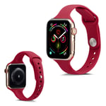 Apple Watch Series 5 40mm simple silicone watch band - Red