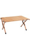 Solid Wood Square Portable Folding Camping Dining Table